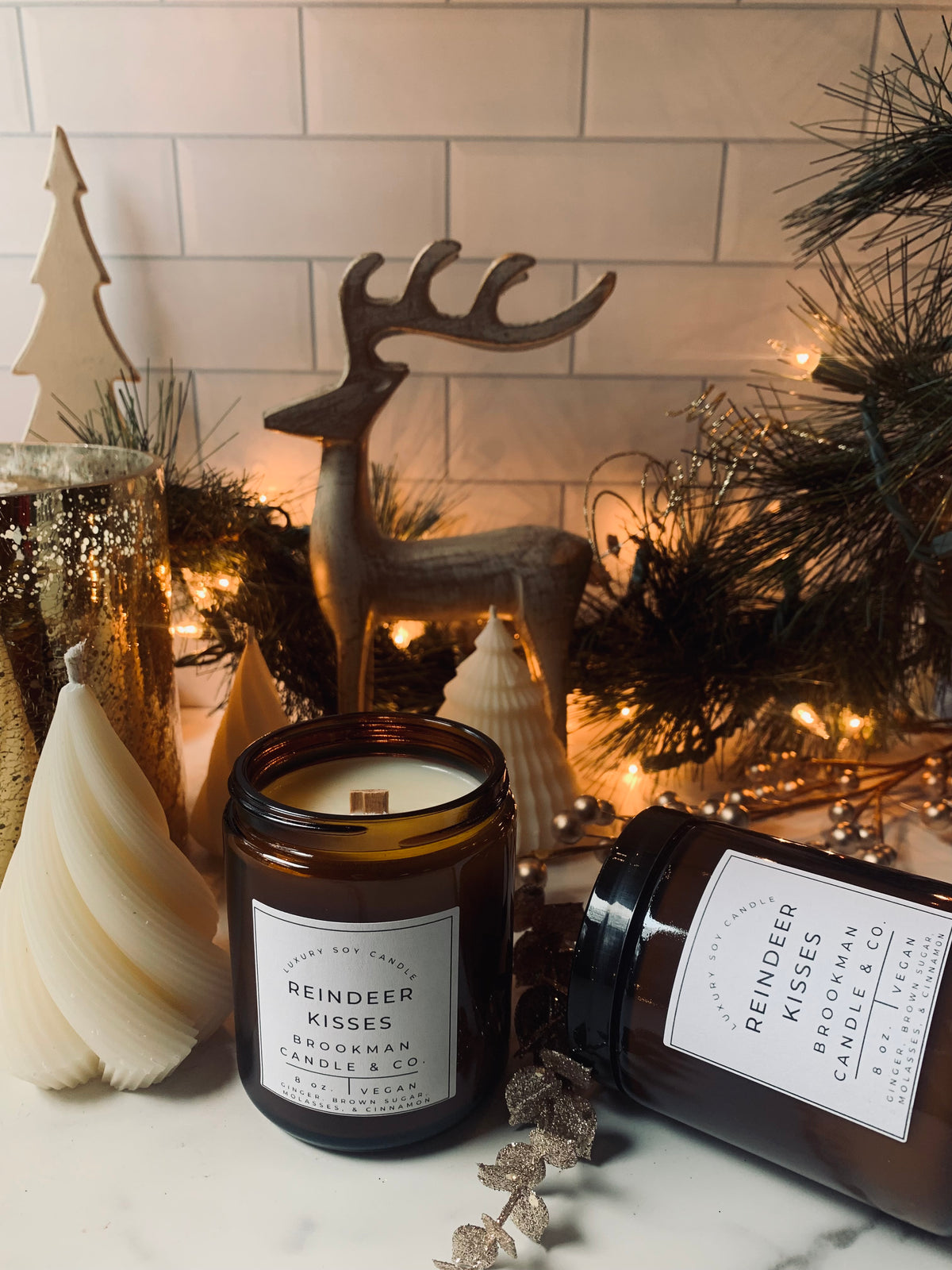Reindeer Kisses by Brookman Candle & Co. – Christmas collection product image
