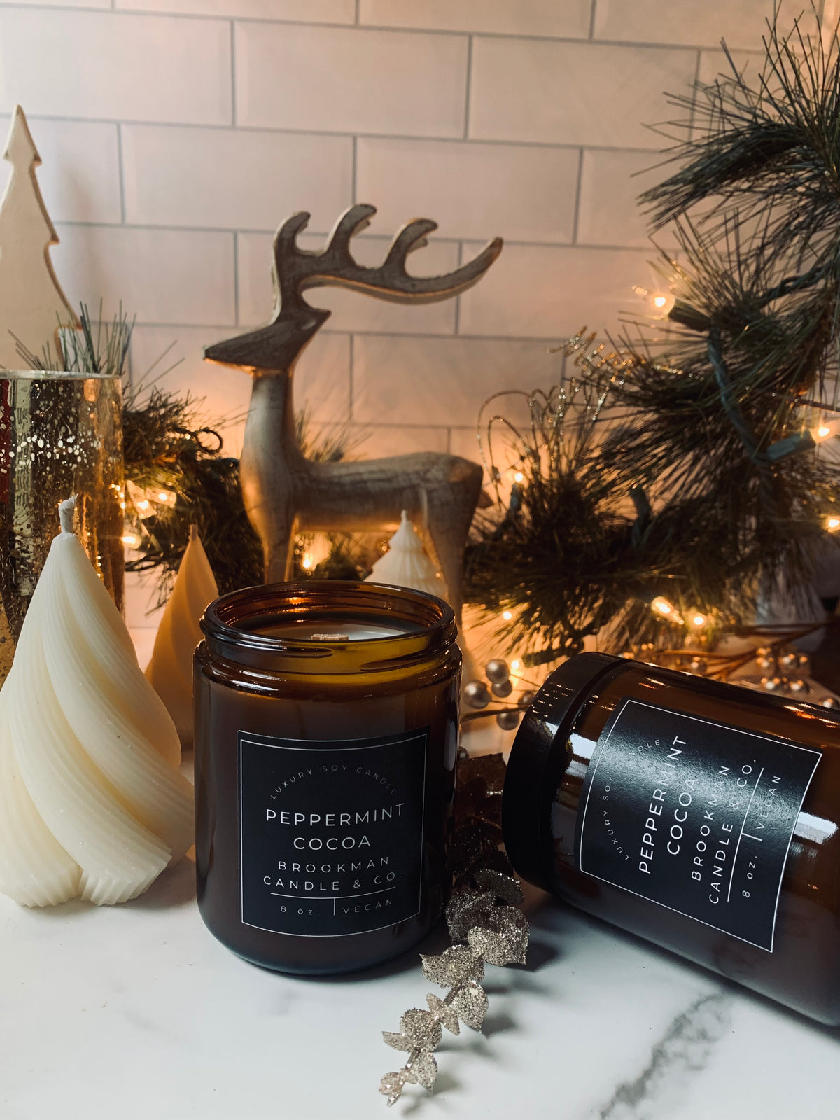 Peppermint Cocoa by Brookman Candle & Co. – Christmas collection product image
