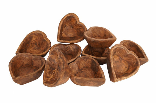 Wooden Heart Candles