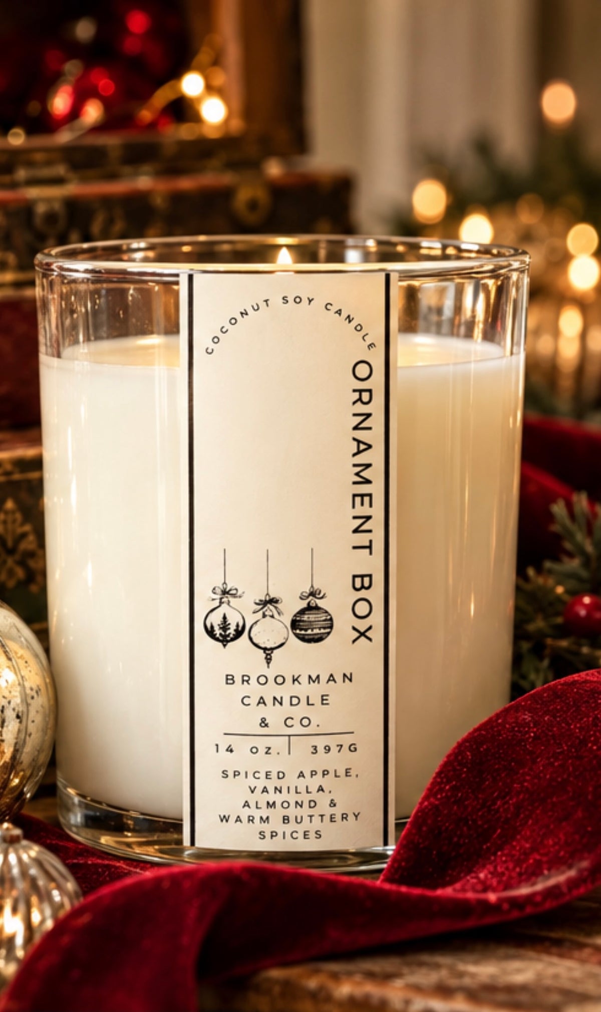 The Ornament Box by Brookman Candle & Co. – Christmas collection product image