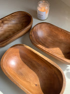 Wooden Bowl Candles: Autumn Moon